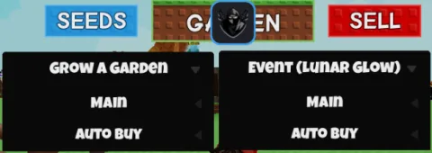 Infinite Seeds, Sell All & Auto Buy script GUI