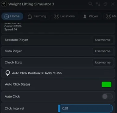 Weight Lifting Simulator 3 script combat settings