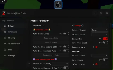 Zee Hub script GUI